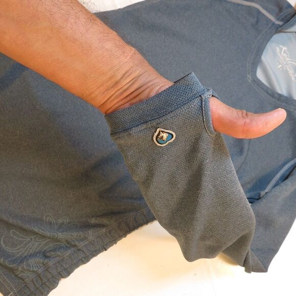 KUHL Womens Pullover Hoodie S Performance Hooded Sweatshirt Blue Thumbholes - Picture 4 of 6